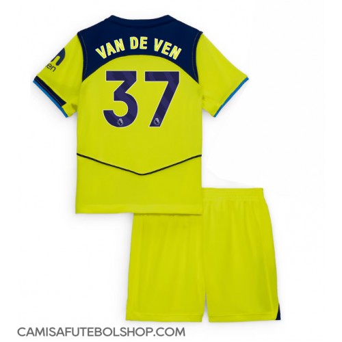 Camisa de time de futebol Tottenham Hotspur Micky van de Ven #37 Replicas 3º Equipamento Infantil 2025-26 Manga Curta (+ Calças curtas)